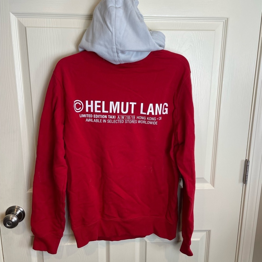 Helmut Lang Limited Edition Hong Kong Taxi Red Hoodie